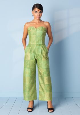 Light Green Brocade Co-Ord Set