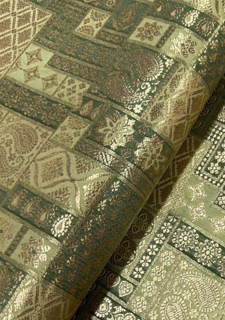 Green Jacquard  Co-Ord Set - Indya