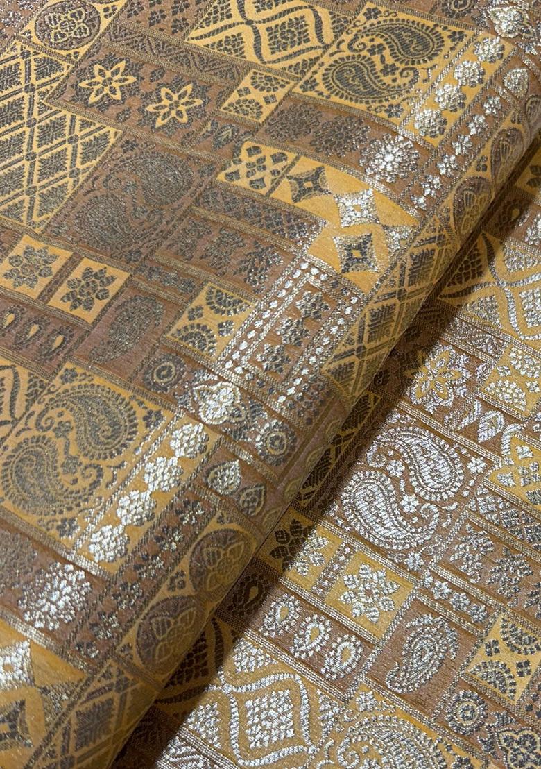 Yellow Jacquard  Co-Ord Set - Indya