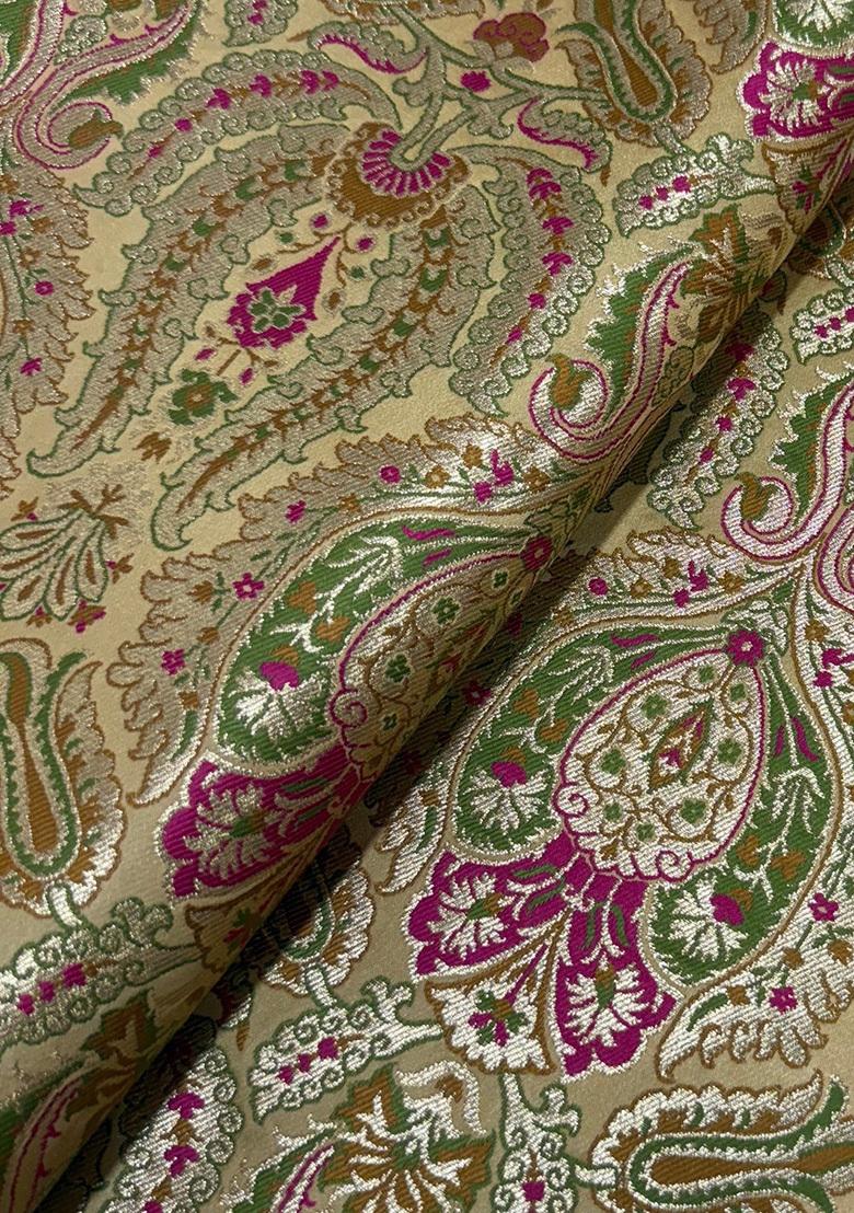 Yellow Jacquard  Co-Ord Set - Indya