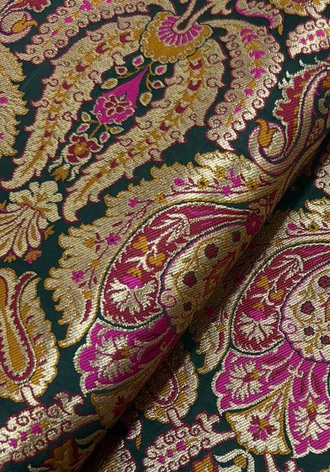 Magenta Pink Brocade Kurta Set