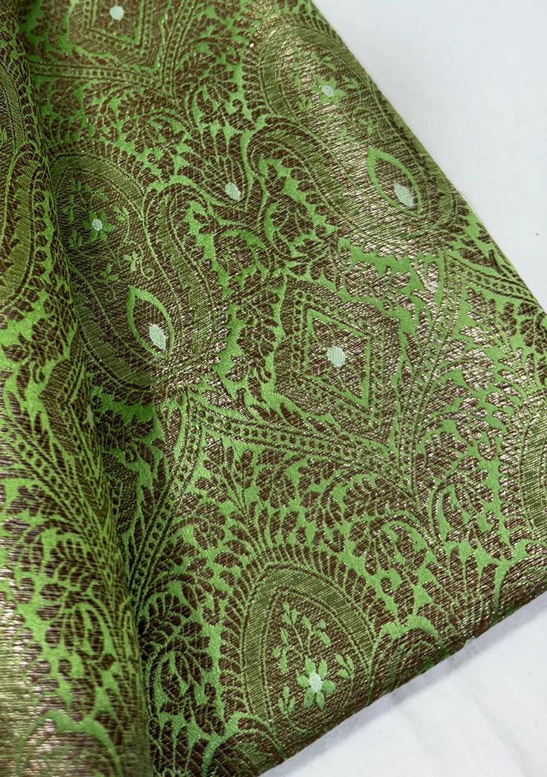 Light Green Brocade Skirt Set