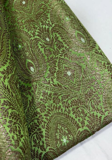 Light Green Brocade Skirt Set