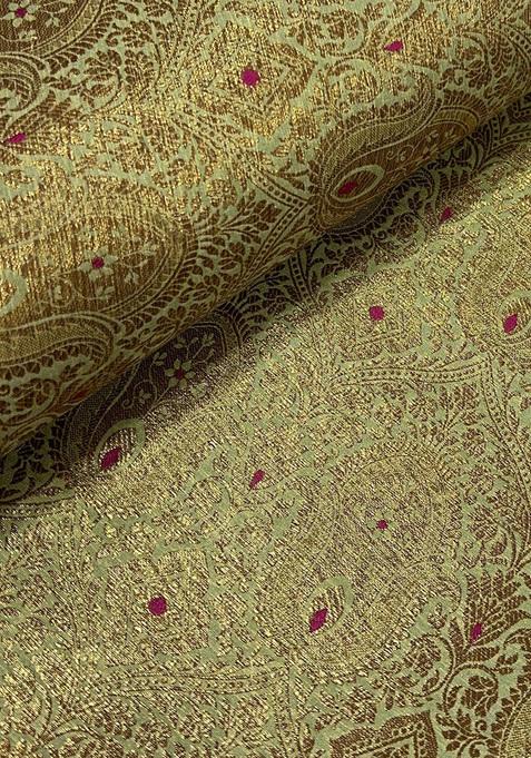 Gold Brocade Skirt Set