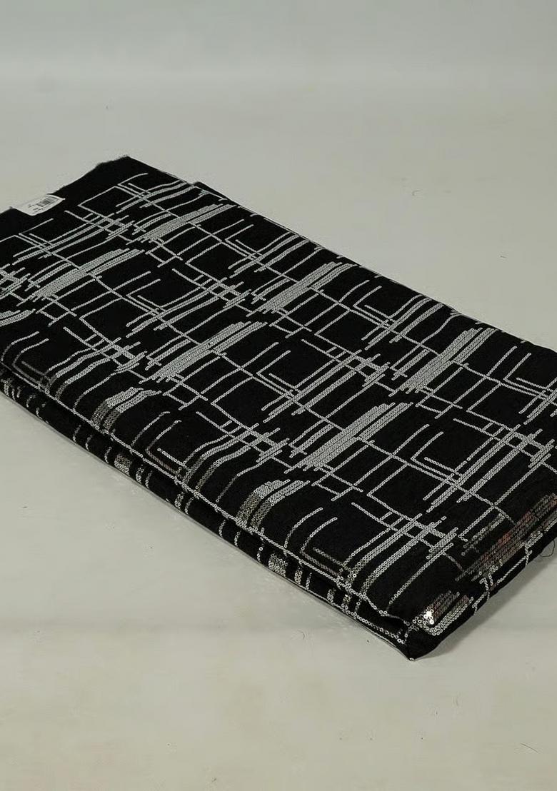 Black Sequin Denim Co-Ord Set - Indya