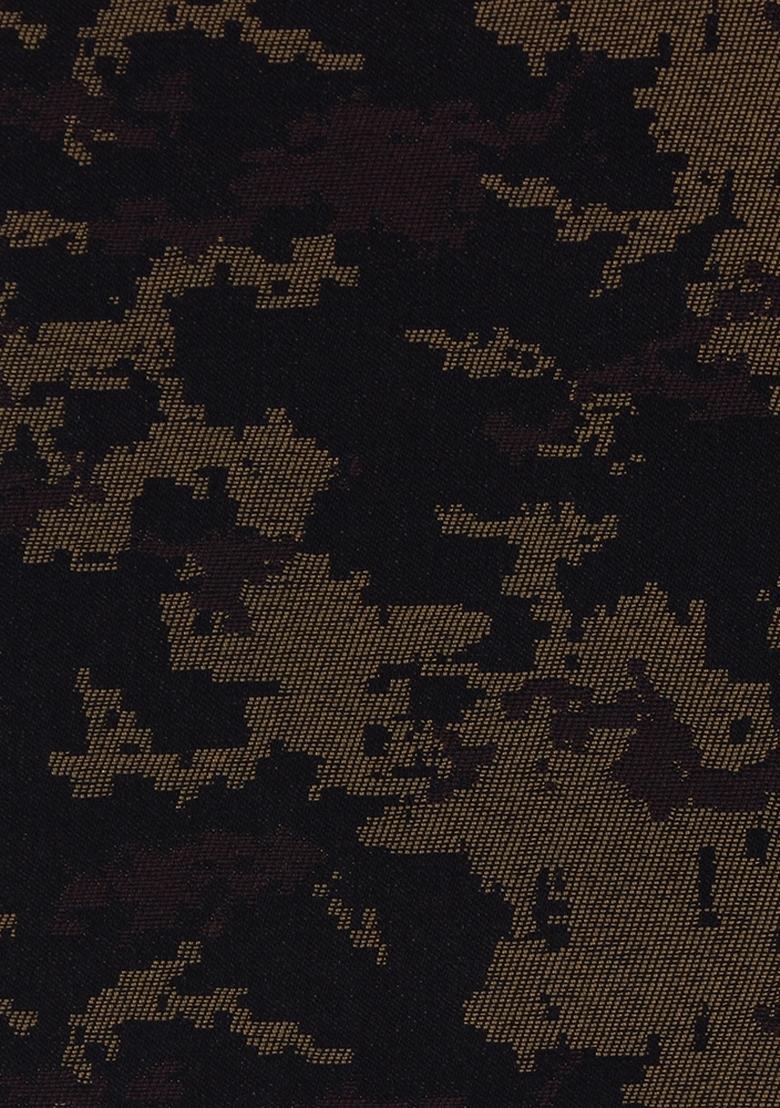 Brown Jacquard Denim Co-Ord Set - Indya