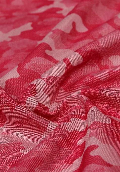 Pink Jacquard Denim Co-Ord Set