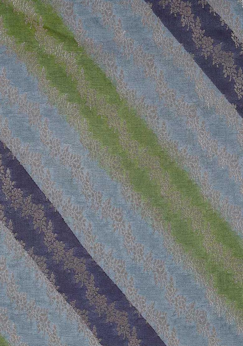 Multicolor Embroidered Brocade Skirt Cord Set - Indya