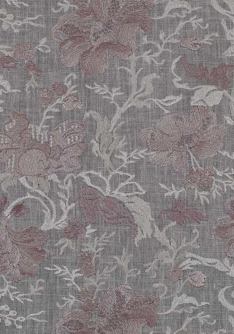 White Embroidered Linen Crop Top And Skirt Set