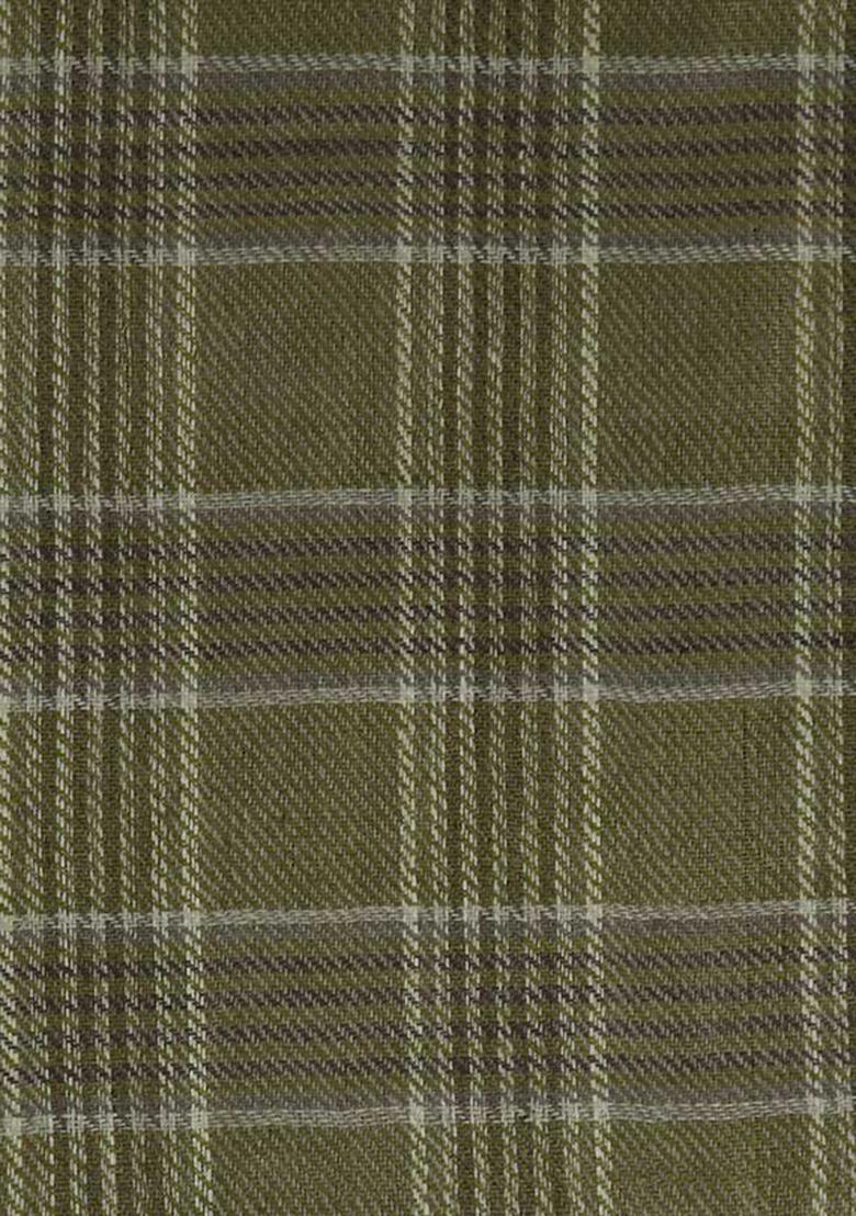 Green Striped Linen Crop Top And Skirt Set