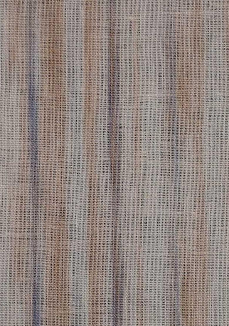 Beige Printed Linen Co-Ord Set - Indya