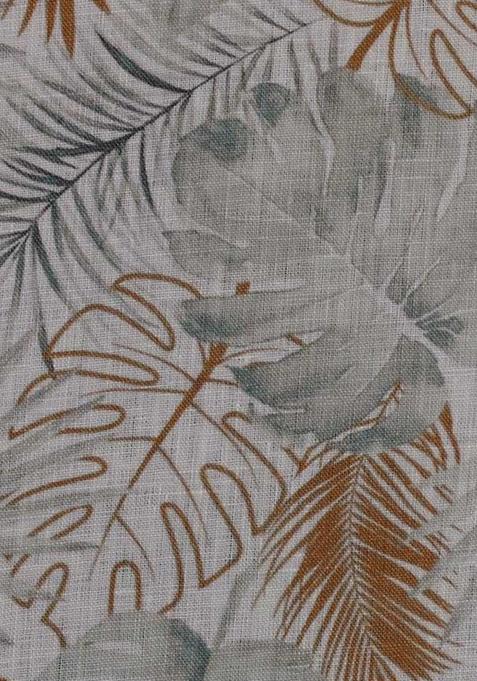 White Printed Linen Co-Ord Set