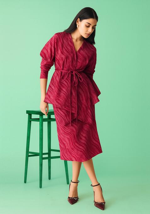 Pink Printed Cotton Co-Ord Set