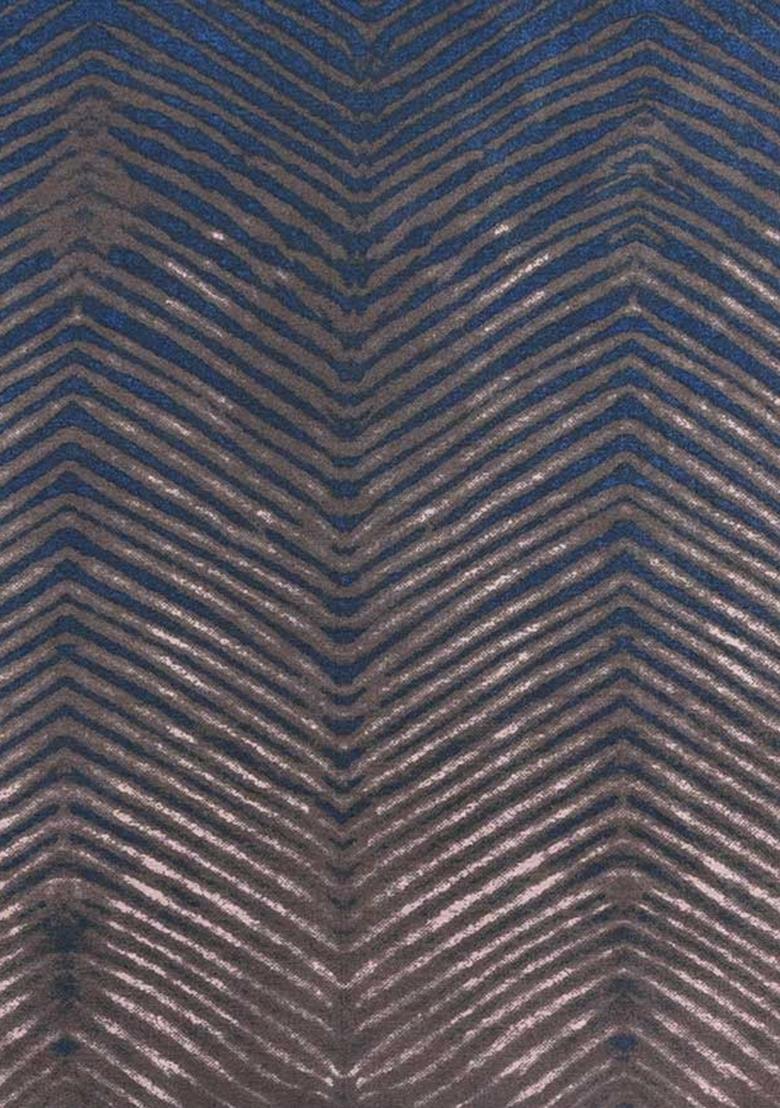 Black Printed Chanderi Co-Ord Set - Indya