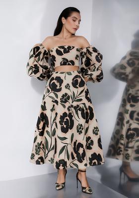 White Printed Cotton Co-Ord Set