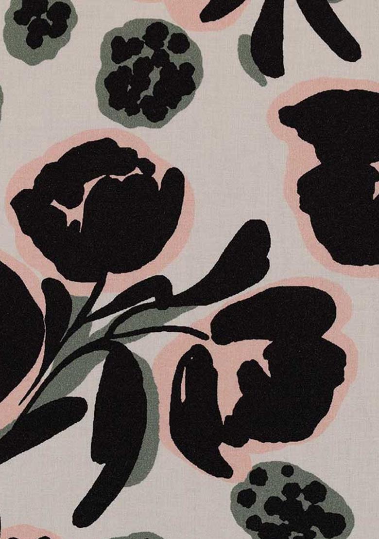 White Printed Cotton Co-Ord Set - Indya