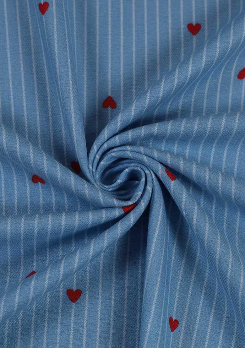 Blue Printed Cotton Co-Ord Set - Indya