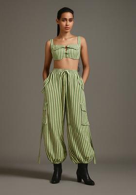 Teal Green Printed Cotton Co-Ord Set