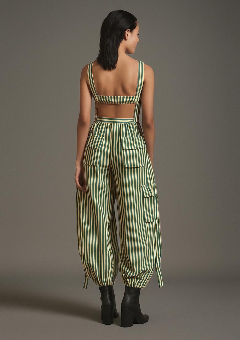 Teal Green Printed Cotton Co-Ord Set - Indya