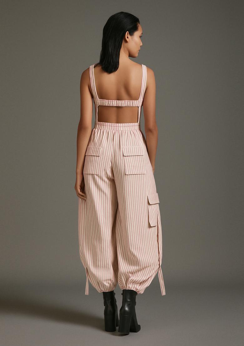 Pink Printed Cotton Co-Ord Set - Indya