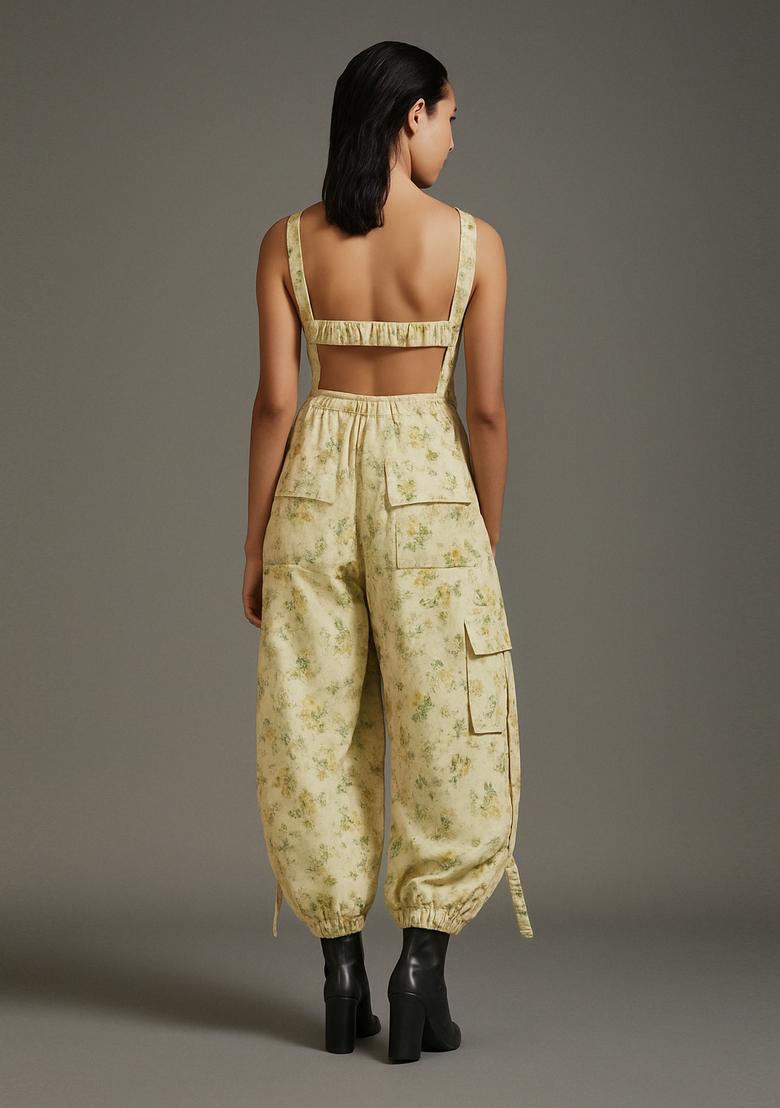 Green Printed Cotton Co-Ord Set - Indya
