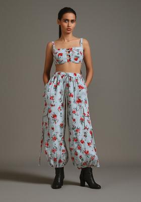 Blue Printed Cotton Co-Ord Set