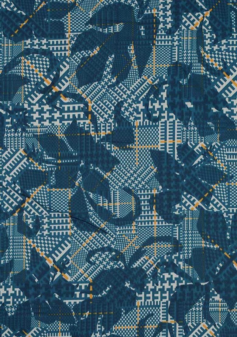 Blue Printed Cotton Co-Ord Set - Indya