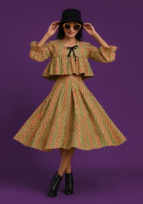 Multicolor Printed Cotton Co-Ord Set