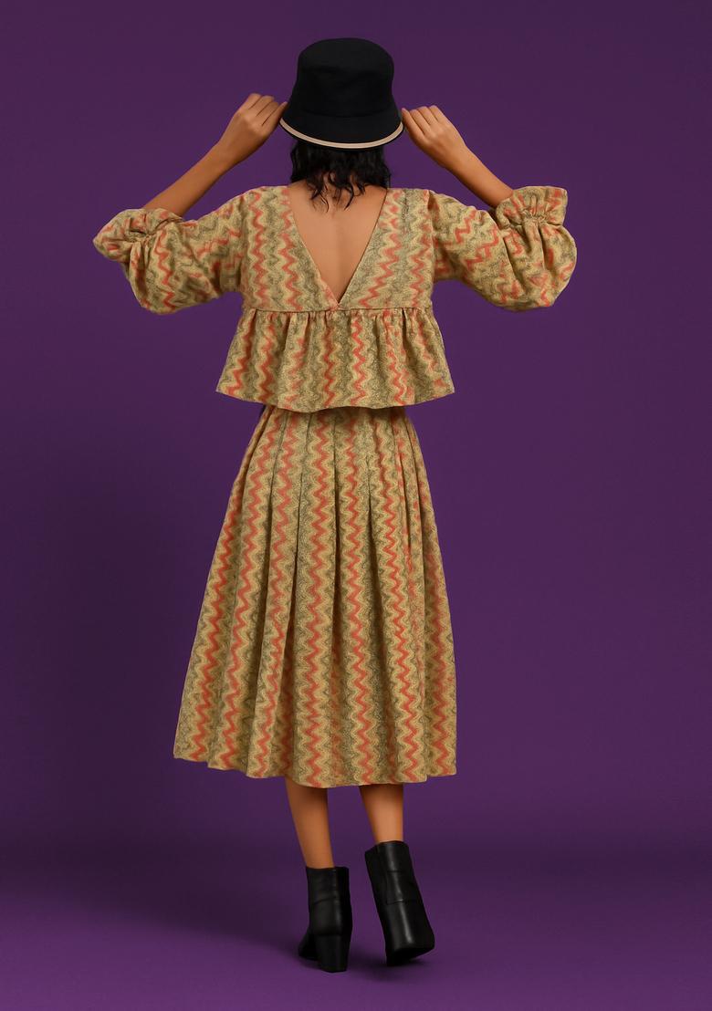 Multicolor Printed Cotton Co-Ord Set - Indya