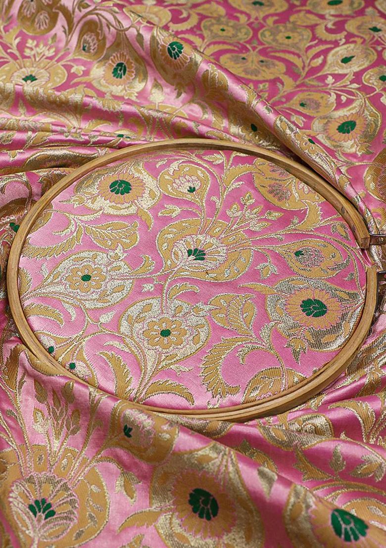 Light Pink Brocade Skirt Set