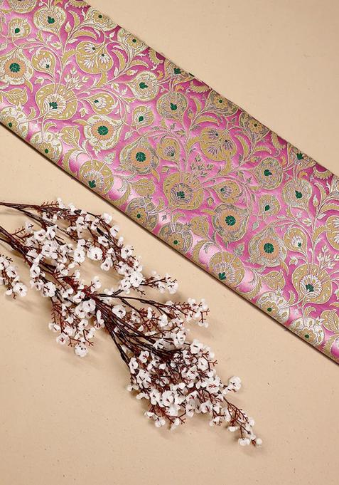 Light Pink Brocade Skirt Set