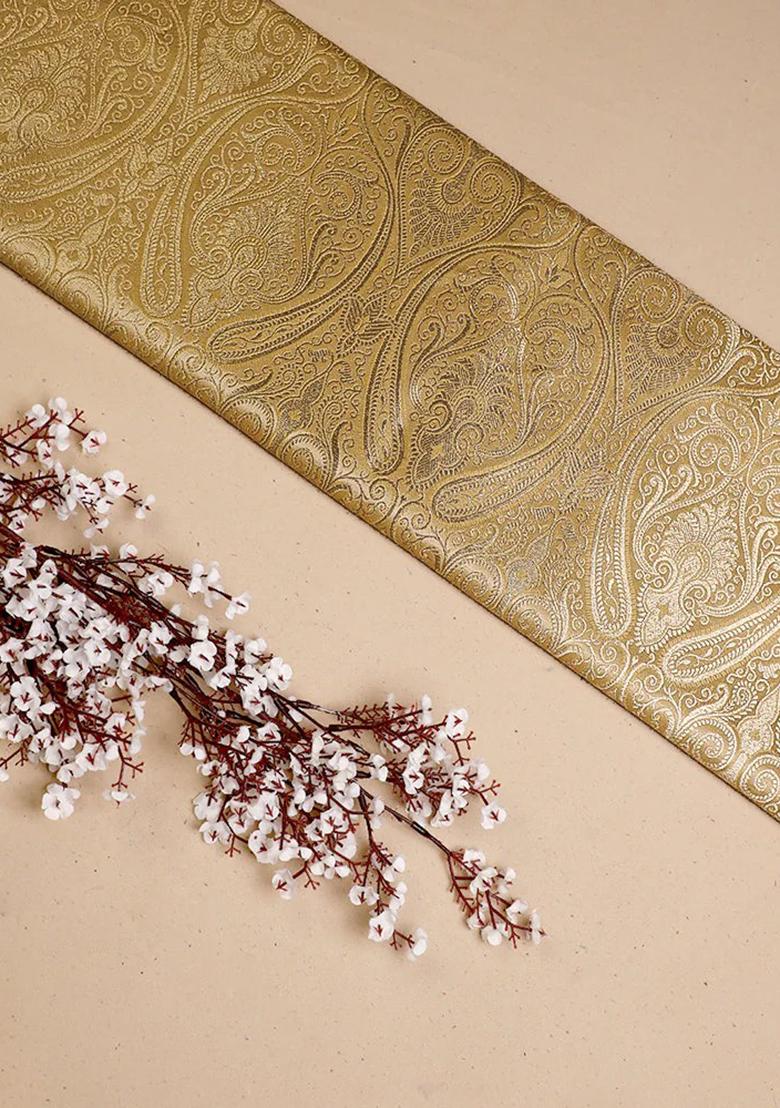 Golden Brocade Co-Ord Set - Indya