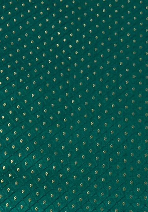 Teal Green Brocade Dress