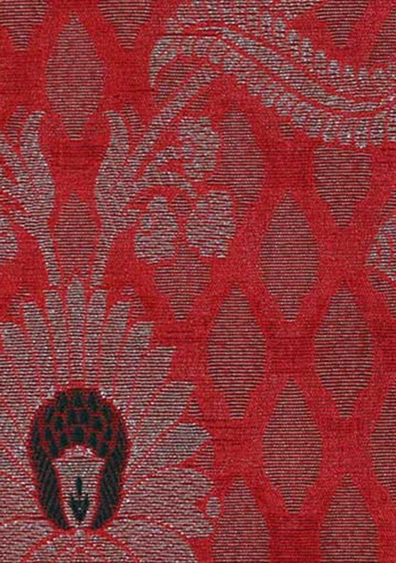 Maroon Brocade Co-Ord Set - Indya