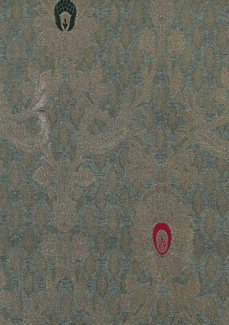 Sea Green Brocade Co-Ord Set - Indya