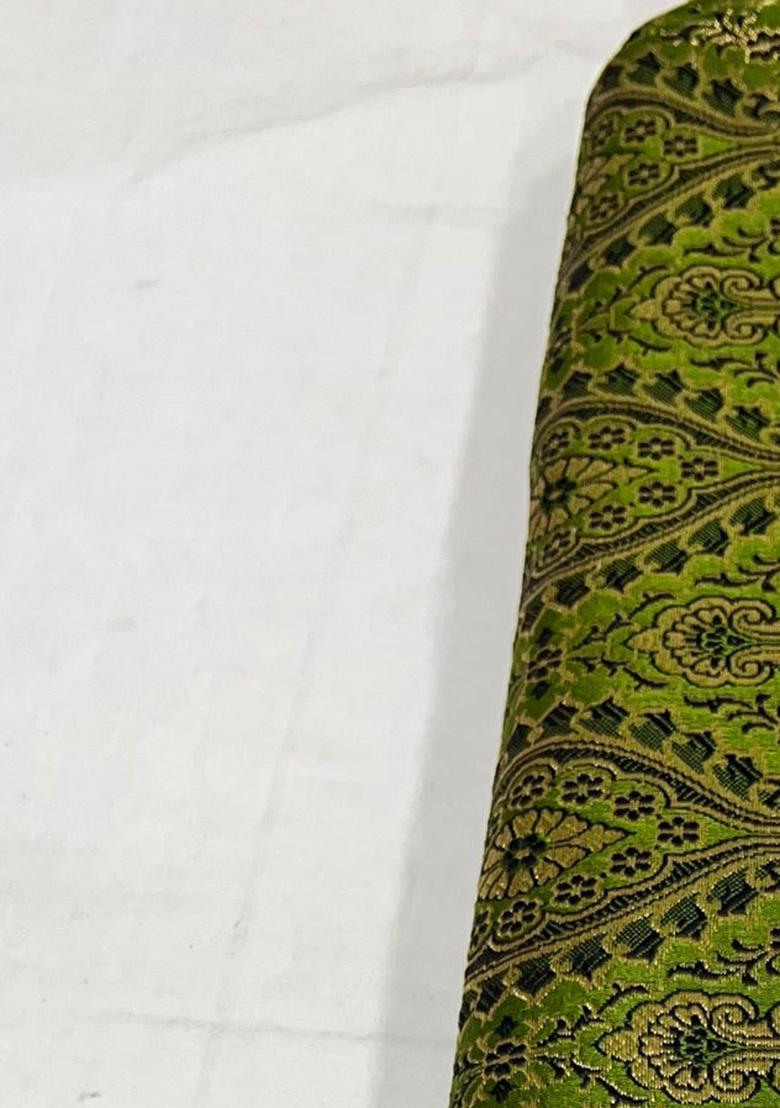 Green Brocade Co-Ord Set - Indya