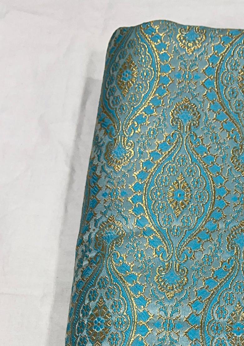 Sky Blue Brocade Co-Ord Set - Indya