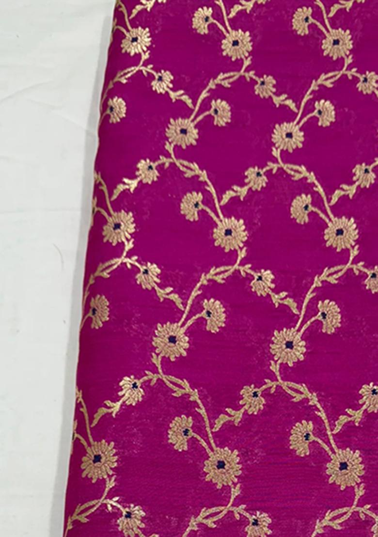 Rani Pink Brocade Skirt Set - Indya