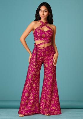Rani Pink Brocade Co-Ord Set