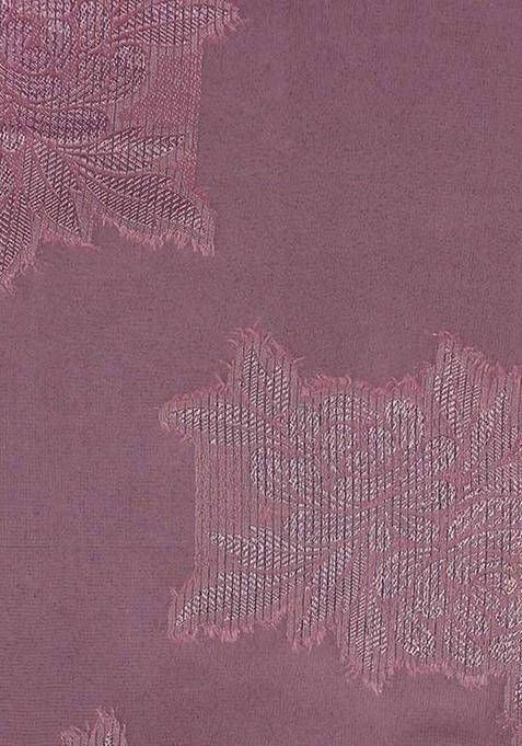 Pastel Pink Georgette Textured Dress