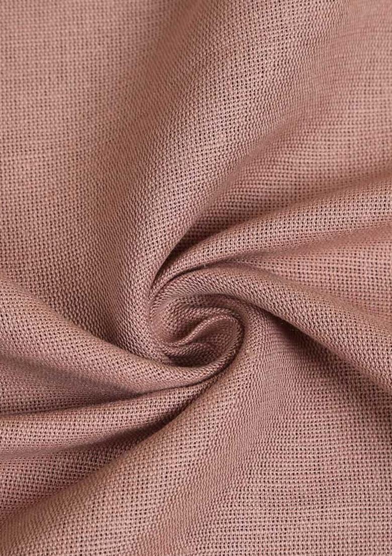 Light Brown Cotton Linen Co-Ord Set - Indya