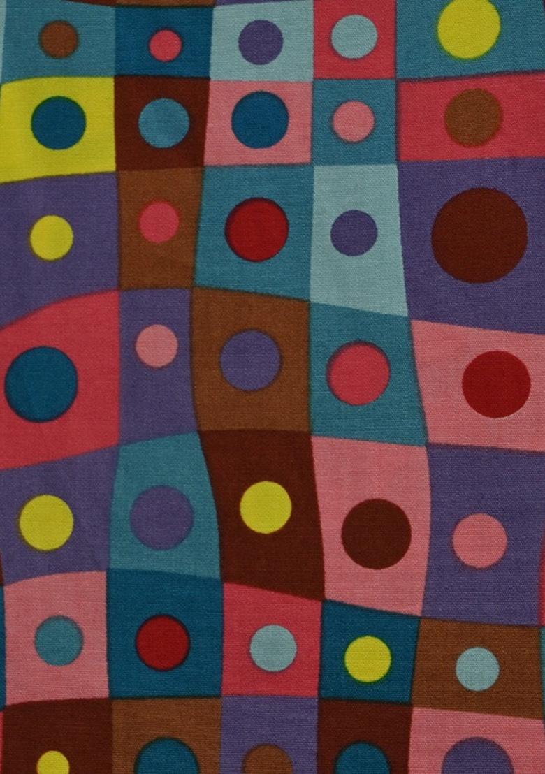 Multicolor Poplin Abstract Printed Co-Ord Set - Indya