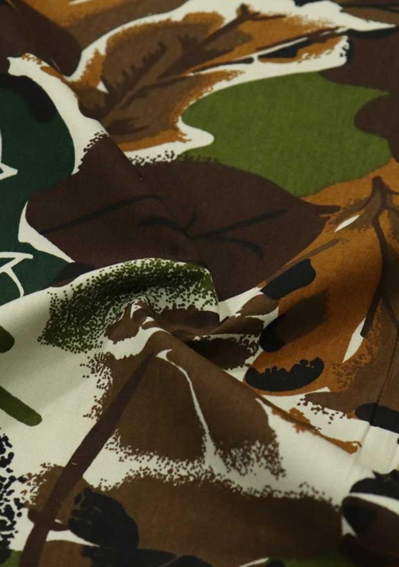 Brown Poplin Print Co-Ord Set Set - Indya