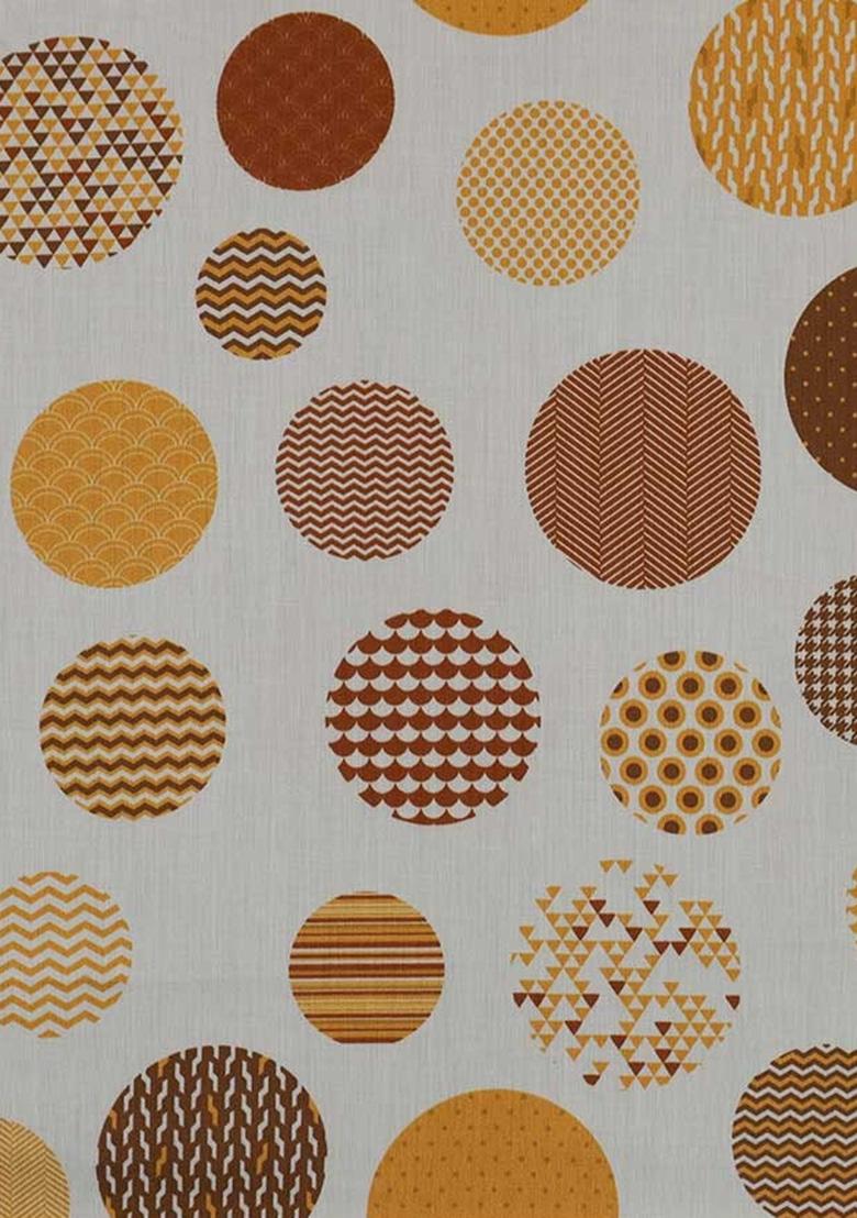 Off White Poplin Abstract Printed Co-Ord Set - Indya