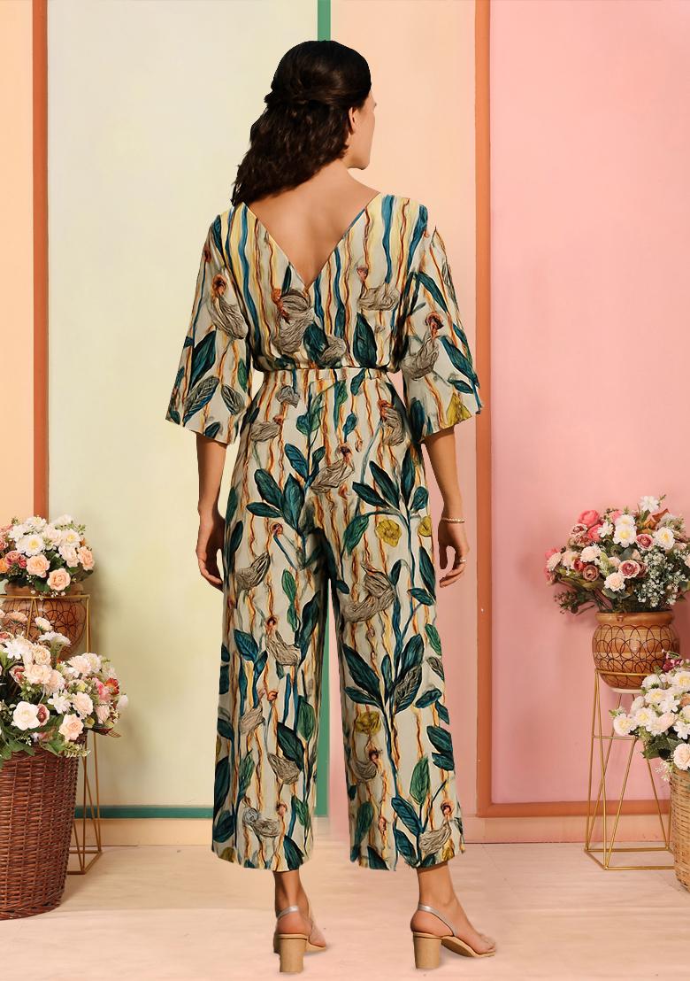 Multicolor Poplin Printed Co-Ord Set - Indya