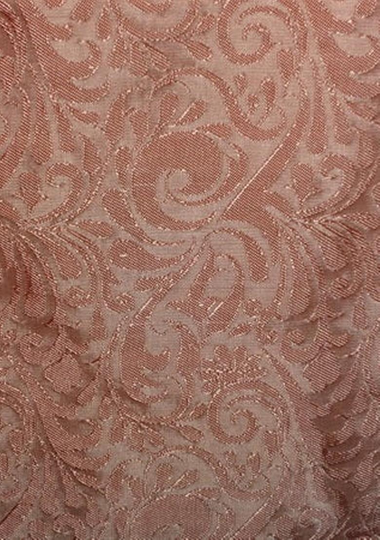 Peach Brocade Dress