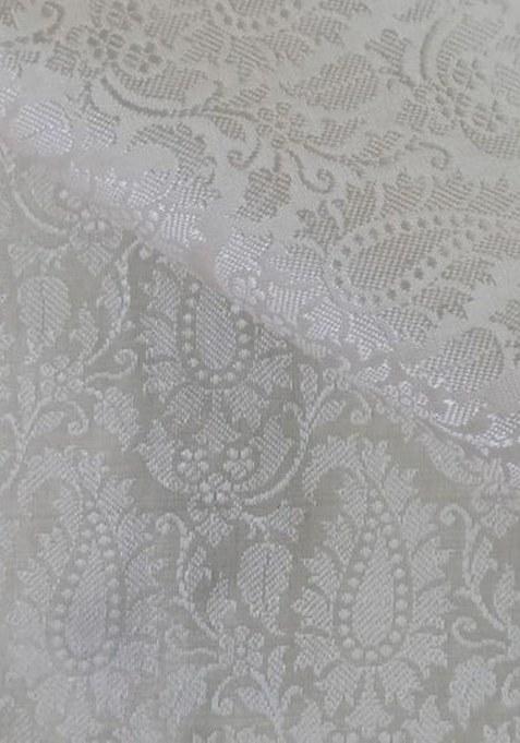 White Brocade Dress