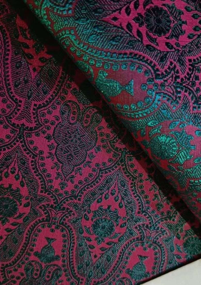 Pink Brocade Dress - Indya