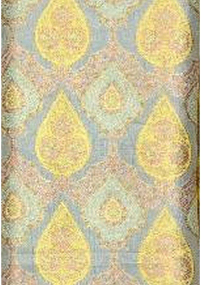 Powder Blue Jacquard Brocade Kurta Set - Indya