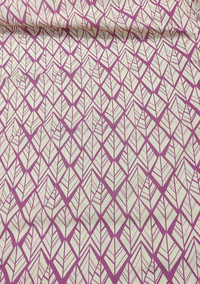 Pink Printed Crepe Kurta Set For Men - Indya